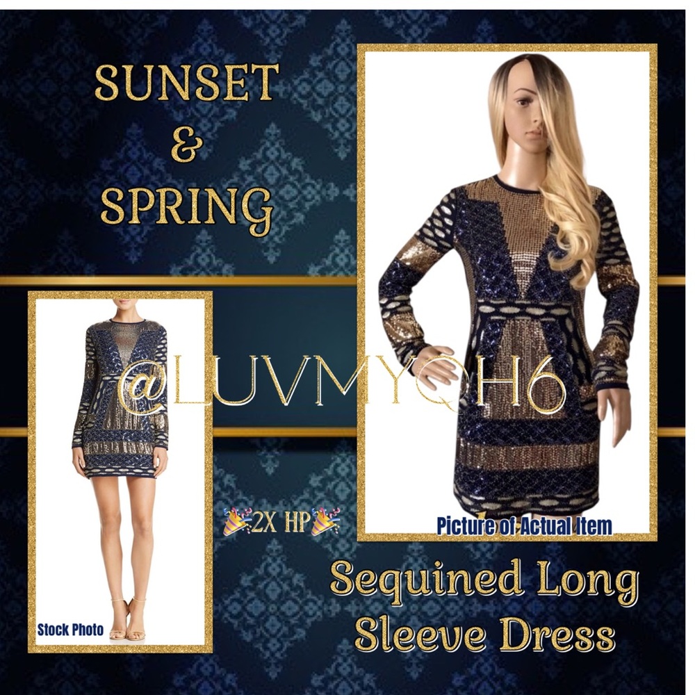 Sunset & Spring Sequined Dress 🎉2X HP🎉